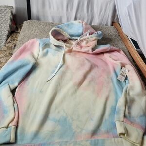 Women's Tie-Dye Hoodie with Pastel Colors - Bobbie Brooks - M